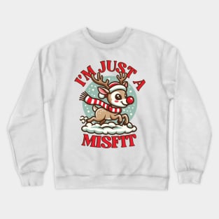 Red Nosed Reindeer Crewneck Sweatshirt